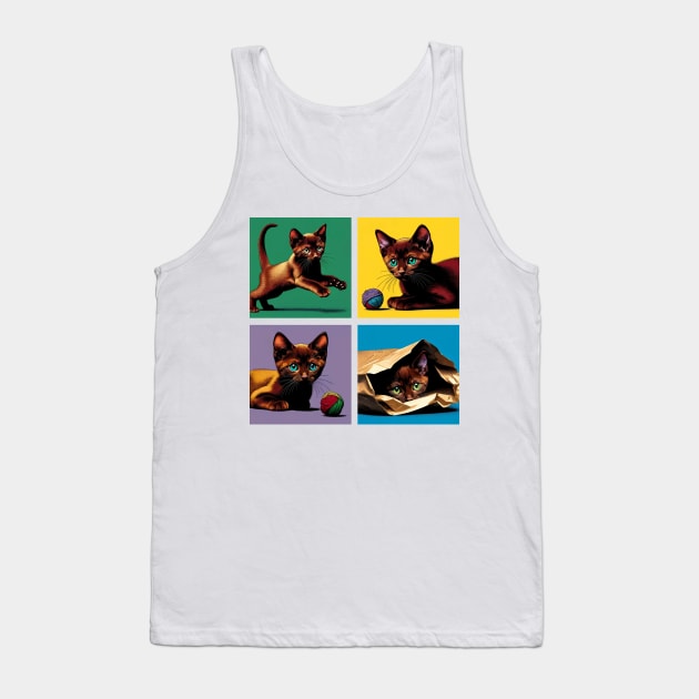 Havana Pop Art - Cute Kitties Tank Top by PawPopArt